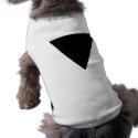 Lesbian Pride Black Triangle pet clothing