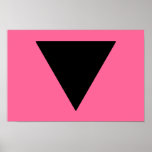 Lesbian Pride Black Triangle Posters