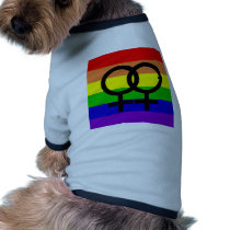 Lesbian Pride pet clothing