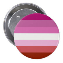 LESBIAN PRIDE STRIPES PINBACK BUTTONS