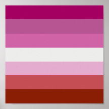 LESBIAN PRIDE STRIPES PRINT