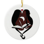Lesbian Romance Brown ornaments
