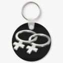 Lesbian symbol keychains by gacatmandu Lesbian symbol keychains