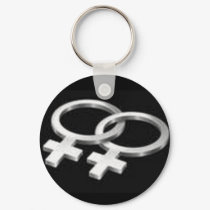 Lesbian symbol keychains