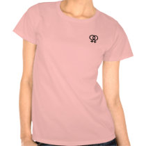 lesbian symbol women's t-shirt t-shirts