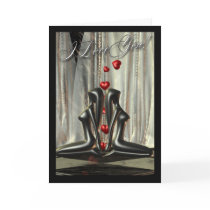 Lesbian Valentine's Day Card Modern Art Sculpture