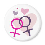 Lesbian Venus Entwined Refrigerator Magnet