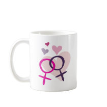 Lesbian Venus Entwined mugs by WildeWear Lesbian Venus Entwined mugs