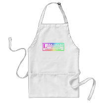 Lesbian Warning Label. Aprons