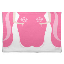 Lesbian Wedding Bride-Bride Placemats