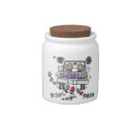 Lesbian Wedding Brides Candy Jars at Zazzle