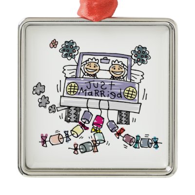 Lesbian Wedding Brides Ornaments