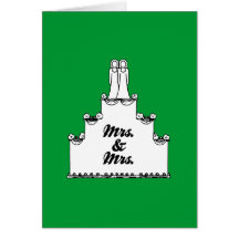 LESBIAN WEDDING CAKE MRS AND MRS -.png Card
