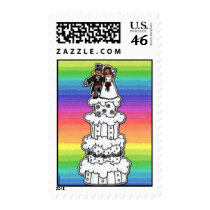 lesbian wedding cake postage stamp