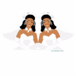 Lesbian Wedding Cake Topper Photo Cut Out