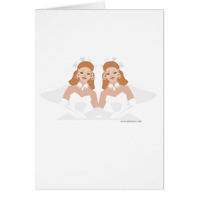 Lesbian Wedding Cards by gayweddingday