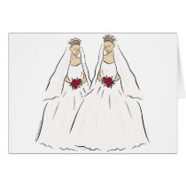 Lesbian Wedding Cards cards