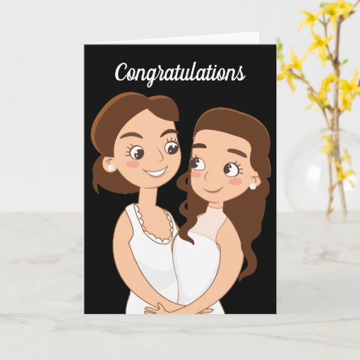 Lesbian Wedding Congratulations Women In Love Card Zazzle