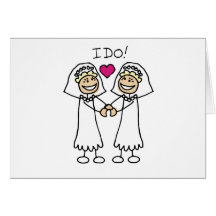 Lesbian Wedding Day Card