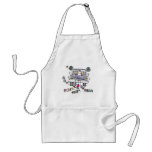 Lesbian Wedding Just Married aprons