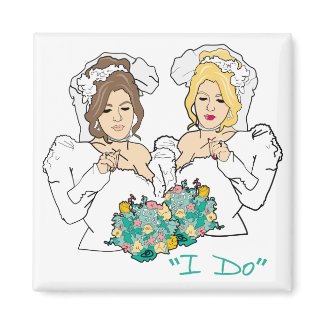 Lesbian Wedding magnet