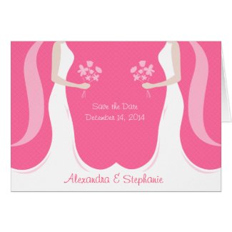 Lesbian wedding save the date