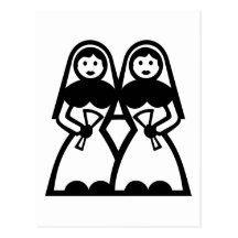 Lesbian wedding post cards