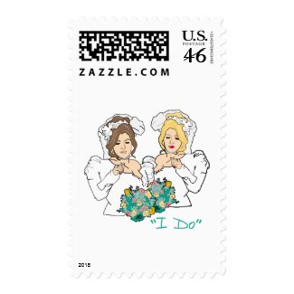 Lesbian Wedding stamp