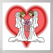 Lesbian Wedding Poster