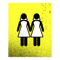 LESBIAN WEDDING TOPPER WOMEN -.png Print