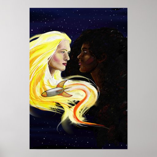 Lesbians In Space Blue Galaxy Version Posters Zazzle 