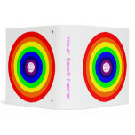 Lesbians Round Rainbow Customizable Avery Binder