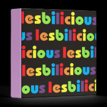 Lesbilicious (Banner) Binder binders