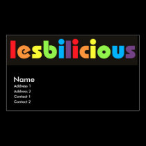 Lesbilicious Business Cards business cards