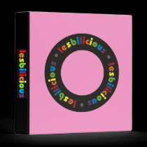 Lesbilicious (Circle) Binder binders