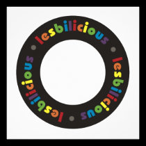Lesbilicious (Circle) Invitations invitations