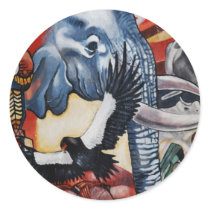 Lesedi Cultural Village Round Stickers