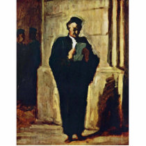 Lesender Lawyer By Daumier Honoré Photo Cutout