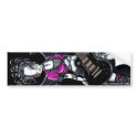 Leslie Gothic Black Beauty Guitar Fairy bumper stickers
