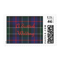 Leslie Hunting Tartan A Scottish Wedding Postage stamps