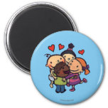 Leslie Patricelli Group Hug with Friends 2 Inch Round Magnet