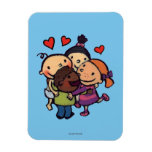 Leslie Patricelli Group Hug with Friends Rectangular Photo Magnet