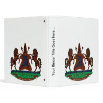 Lesotho Coat of Arms detail Binder