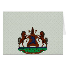 Lesotho Coat of Arms detail Card