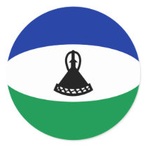 Lesotho Fisheye Flag Sticker