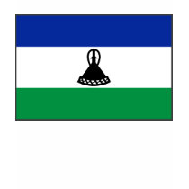 Lesotho Flag and Map T-Shirt