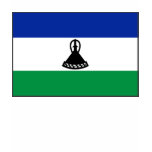 Lesotho Flag and Map T-Shirt