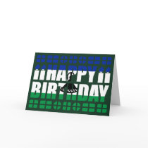 Lesotho Flag Birthday Card