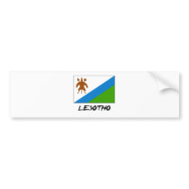 Lesotho Flag bumper stickers