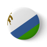 Lesotho Flag Button